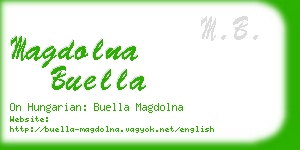 magdolna buella business card